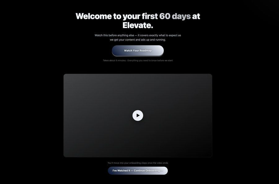 Onboarding preview